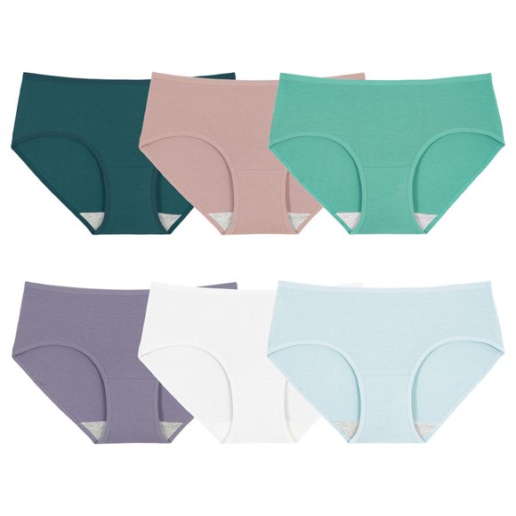 INNERSY Women's Cotton Hipsters Soft Breathable Underwear for Daily Comfort 6 Pack(S,Ocean Canvas)