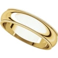 thumbnail image 5 of 5mm Comfort Fit Milgrain Band in 14k Yellow Gold - Size 7, 5 of 9