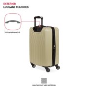 SWISSGEAR Wave Hardside Expandable Carry-on Luggage with Spinner Wheels, Sand