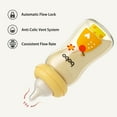 thumbnail image 5 of YOHKOH Anti-Colic Baby Bottle Yellow,PPSU,Mushroom Cap,Wide-bore,for Toddler Infant,8.8ounce,2pcs, 5 of 8