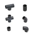 thumbnail image 4 of Grey PVC Pipe Connector Inner Diameter 20mm Pipe Connector Garden Water Pipe Joint Adapter Elbow Straight Cross Tee Couplings ,Leak-Proof, 4 of 7