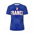 thumbnail image 2 of Unisex France flag 3D printed T-shirt fans mesh tshirt for running bike soccer tennis fitness sports exclusive, 2 of 10