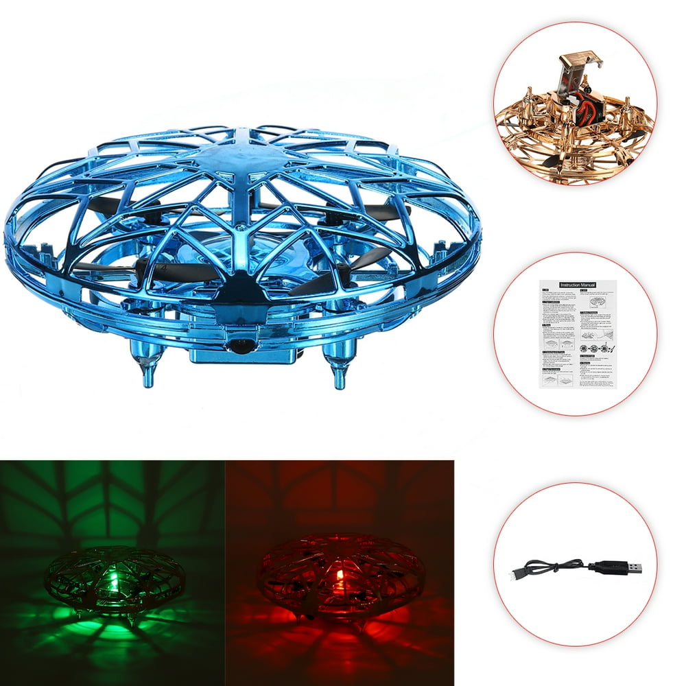 Mini Drone for Kids Adults, Flying Ball Hand Controlled Quadcopter Light Up Flying Toys, UFO
