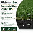 thumbnail image 6 of YUNIC 5 ft x 5 ft Golf Hitting Mat Indoor & Outdoor, Artificial Turf Mat for Backyard Driving Swing Training, 6 of 9