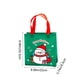 thumbnail image 3 of Bolsa navideña de tela no tejida | Adorables diseños de Papá Noel, muñeco de nieve, árbol de Navidad y ciervo | Bolsa reutilizable para guardar regalos | Diseño plegable de 22 x 22 x 9 cm, 3 of 5