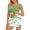 Green, variant on Blmnix Pajama Set Petite Pajamas Cotton Pajamas Sleepwear Sets Sleepwear Green Crew Neck Sleeveless Short Wide-Leg Pajama Shorts Women,XL