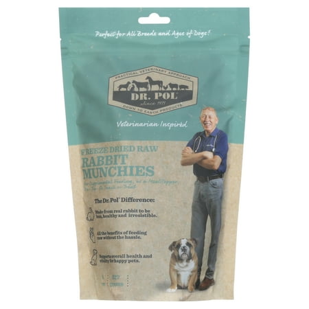 UPC: 0899623003570 | Dr. Pol Freeze Dried Munchies Rabbit Dog Treat and Meal Topper 8 Ounces