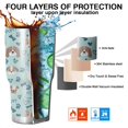 thumbnail image 7 of 30oz Cute Akita Dog Beagle Bulldog Rottweiler Dachshund Tumblers Stainless Steel Tumbler with Lid and Straw,Vacuum Insulated Double Wall Travel Tumbler Cups Mug with Cleaning Brush for Coffee,Tea, 7 of 7
