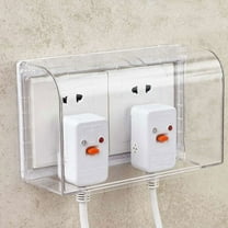 FUTUREORYY 2Pcs Thickened Adhesive Type Socket Covers For Wall Outlet Splash Protection