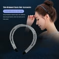 thumbnail image 2 of Hair Accessories Thin-Brimmed Simple Headband Fashion Styling Tools Clothes Matching Accessory Personality Shower Hairband Use Silver White Color, 2 of 6