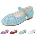 thumbnail image 6 of Otqutp Kids Girls Mary Jane𝘀 Sequin Ballet 𝗙lats Princess Glitter Shoes for Big Girls Closed Toe Dress Shoes Sparkly Flats, 6 of 6
