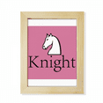 thumbnail image 1 of Knight White Word Chess Game Desktop Adorn Photo Frame Display Art Painting Wooden, 1 of 3