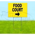thumbnail image 1 of Food Court 2 Right (18" x 24") Yard Sign, Includes Metal Step Stake, 1 of 6