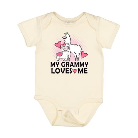 

Inktastic Grammy Loves Me Llama Gift Baby Girl Bodysuit
