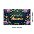 thumbnail image 1 of Ramadan Mubarak Islamic Backdrop Banner Event Decoration Hanging Lantern Moonlight Mosque Stars Photography Props Festive Celebrations Muslim Holiday, 1 of 4