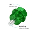 thumbnail image 4 of Unique Bargains 2 Set M20x1.5 Oil Drain Plug Magnetic Aluminum Alloy with 2 Washer for Car Motorcycle Green, 4 of 7