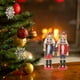 thumbnail image 3 of EeaseMX 6 piezas de cascanueces de soldado de madera navideño para colgar como adorno creativo de marioneta de madera, 3 of 8