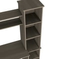thumbnail image 5 of Desk With Oak Finish - Five Shelves, Two Superior Spacious Surface For Screen & Keyboard, Side Bookcase Open Shelves Books, Decor, Files Gray 5 2 Superior, Work Limited Spaces, Decorative Objects, 5 of 5