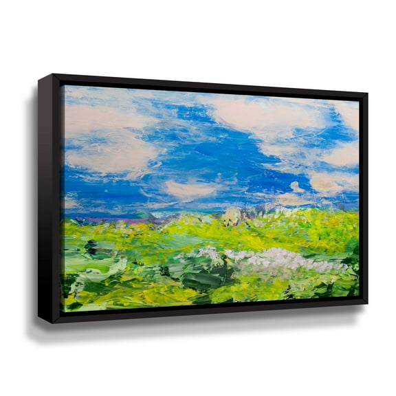 Artwall French Valley, Gallery Wrapped Floater-framed Canvas by Allan Friedlander