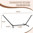 thumbnail image 2 of Sustainova 9 FT Adjustable Hammock Stand, Heavy-Duty Steel Frame with 450 LB Capacity, Weather-Resistant Outdoor Hammock Holder, 2 of 6