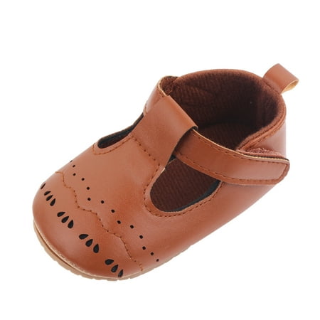

Kureaily Baby Hook & Girls Non- Rubber First Solid Shoes Sneaker Walking Shoes Loop Girl s shoes 6-12 Months