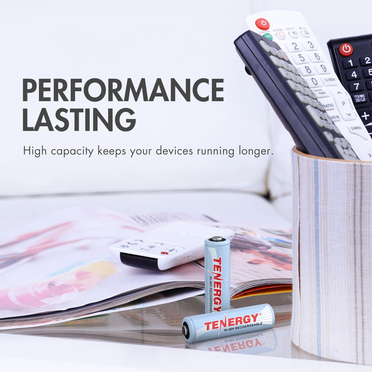 Tenergy TN160 Charger And 12 Pack Tenergy AA Rechargeable Batteries