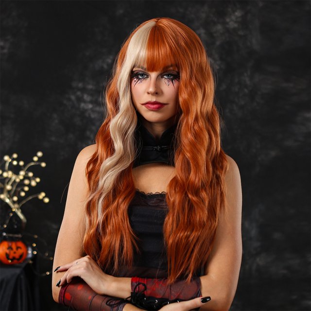 Peluca de Halloween para mujer, peluca de fiesta festiva, peluca sexy realista, peluca de aspecto natural para mujer
