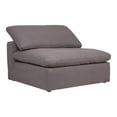 thumbnail image 2 of Moe's Home Collection Clay Armless Chair Livesmart Fabric - Color:White-Color:Light Grey, 2 of 9