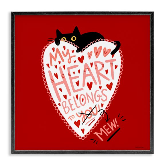 Stupell Industries Contemporary Black Framed Giclee Art, 12 x 12, by Leeza Hernandez