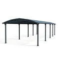 thumbnail image 3 of Palram - Canopia Arcadia 10600 12' x 32' Polycarbonate/Galvanized Steel Carport - Gray, 3 of 14