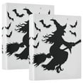 thumbnail image 2 of Witch Silhouette 3 Ring Hardcover Binders 1.5in Round Rings for Letter-Size Folder Paper Organizer Pockets for Office Student Recipe, 2 of 9