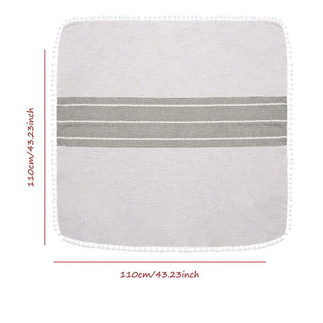 Boovnll Table Cloth, Table Cloth Linen Wrinkle Anti-Fading Tablecloths Embroidery Tassel, Table Cloth Rectangle Table, Tablecloth, Tablecloths