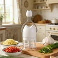 thumbnail image 2 of Manual Hand Crank Food Processor For Efficient Mincing And Chopping Of Garlic Peppers And Various Ingredients Whip It Canister Rose Stand for Food Stainless Steel Hand Mixer Stand Mixer Attachments, 2 of 6