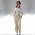 thumbnail image 1 of Pantalones largos para niños, pantalones deportivos para correr, pantalones largos de entrenamiento informales, pantalones deportivos para niñas, 1 of 8