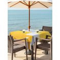 thumbnail image 3 of Outdoor Table Cloth with Umbrella Hole and Zipper, Yellow Grey Waterproof Square Tablecloth 54"x54", Abstract Street Graffiti Art Retro Painting Washable Table Cover for Outside Party Patio Picnic, 3 of 8