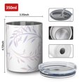 thumbnail image 4 of Floral 12oz Stainless Steel Coffee Mug – Double-Wall Insulated Cup with Spill-Resistant Lid, 360° Full-Print Design, Keeps Drinks Hot & Cold for Home, Office, Travel,Thanksgiving,Christmas, Spring, 4 of 5