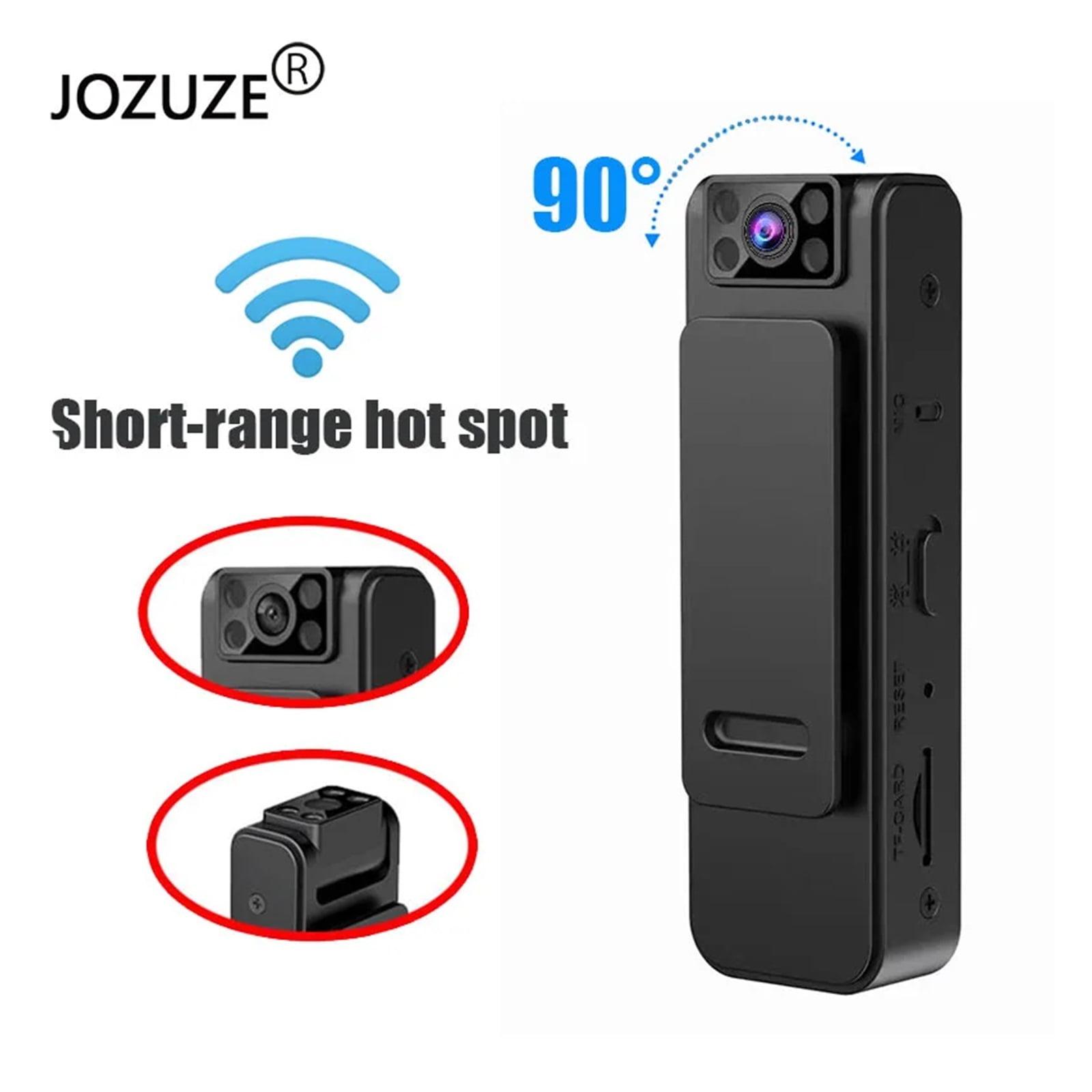 Mini Camera Small Video Camcorder Portable Micro Camera Body Cam Pocket Loop Recording Cam Night Vision Magnetic