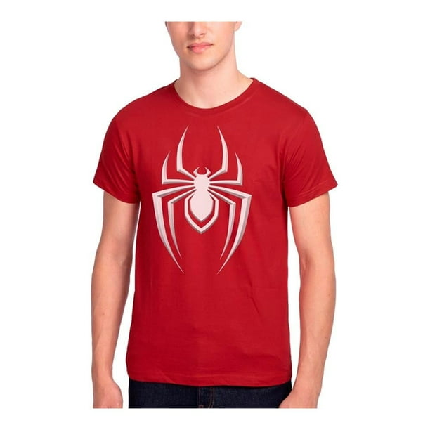 Playera Spiderman para Hombre, Roja Talla EG