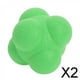 thumbnail image 1 of 6xCoordinación Agilidad Tenis Hexagonal Fitness Reacción Pelota Verde 2 piezas, 1 of 8