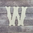 thumbnail image 3 of Wooden Letter Unfinished, Circus W, Craft Cutout, 3 of 4