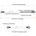 thumbnail image 2 of 2pcs 10inch 60Lbs/267N for White Universal Lift Supports Struts Shocks Gas Spring for Car Boat RV Vehicle, 2 of 6