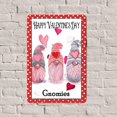 thumbnail image 4 of Letreros de metal retro "Feliz Día de San Valentín, gnomos lindos con corazón", placa de metal de 12 x 8 pulgadas, 4 of 4