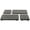 Grey, variant on Senya 4 Set Stone Drying Tray, Water Absorbent Diatomite Stone Tray for Sink,Fast Drying Sink Caddy