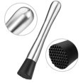 thumbnail image 2 of Muddler de cóctel de acero inoxidable de 10 pulgadas y cuchara mezcladora, 3 piezas de herramientas de bar para el hogar Juego de barman para cócteles Mojitos Bebidas de frutas heladas ShuxiuWang 1327533076951, 2 of 5