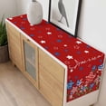 thumbnail image 4 of Independence Day Table Runner - 108 Inch Long, Kitchen Dining Table Runner Dresser Scarves, 4th of July Red Striped Stars Patriotic Farmhouse Decor for Coffee Tables Wedding Party Banquet, 4 of 8