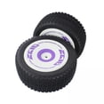 thumbnail image 1 of 2x 2 unids / set 1: Hub Llanta de rueda Neumáticos traseros Neumáticos para 1/12 Truck Car Reemplaz Hugo Neumático de rueda de goma de coche RC, 1 of 8