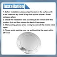 thumbnail image 6 of Fuel Tank Cover Door Fuel Tank Cover Replacement Accessories for Ford F-150 2015-2020 Silver Tone, 6 of 7