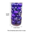 thumbnail image 5 of Christmas Ball Ornaments 24 Pcs - 2 inch Large Shatterproof Christmas Balls, Electroplated Glossy Decorations Indoor, Classic Holiday Party Hanging Ornaments for Xmas Tree, Wreath, Vines, Purple, 5 of 7