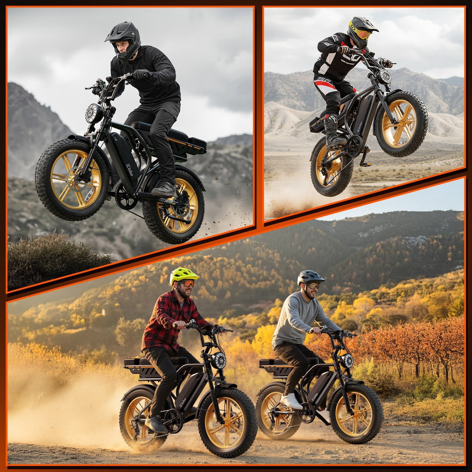 TST Electric Bike for Adults, 48V/15AH Battery, 750W Peak 1500W Motor, 20"x4" Fat Tire, E Mountain Bike, UL2849