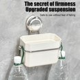 thumbnail image 1 of JilgTeok 4Packs Wall Mount Sponge Caddy for Kitchen Sink Movable Shape Hook Plastic Bathroom Hanging Toothpaste Holder for Sponge Toothbrush Razor Shaving Cream Sink Organization Storage Shower Caddy, 1 of 6